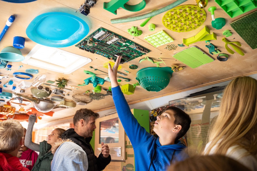 “From Trash to Treasure” — The Dane County Department of Waste and Renewables created the Trash Lab, a mobile exhibit designed to educate and motivate people to produce less trash and rethink their relationship with waste. (Photo by Romulo Ueda Photography)