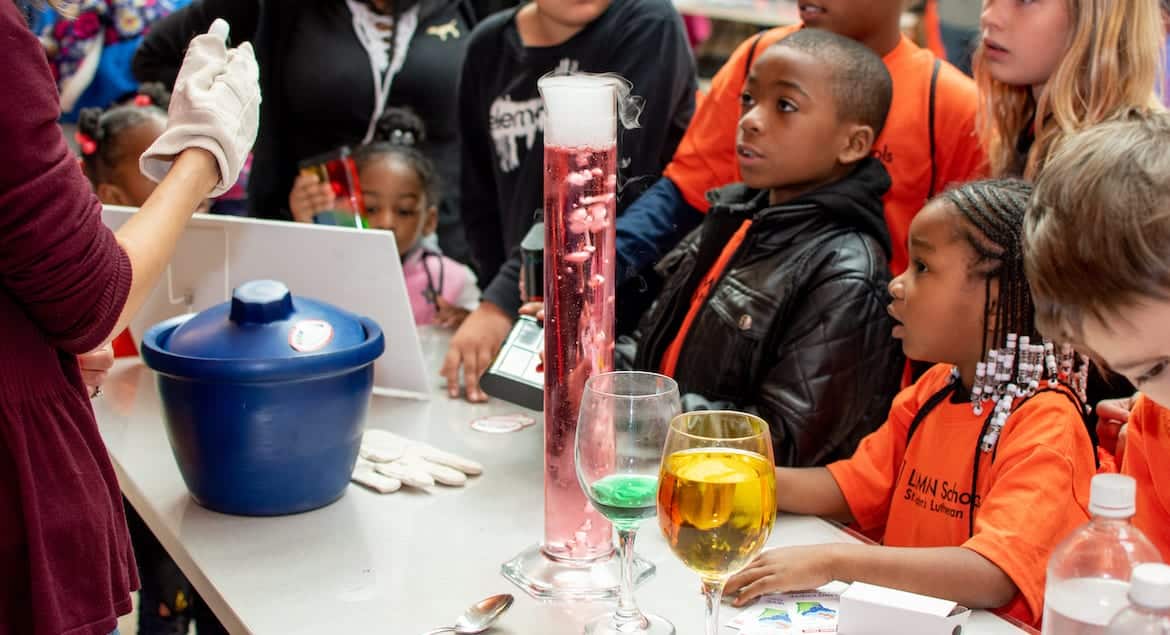 Children at Saturday Science